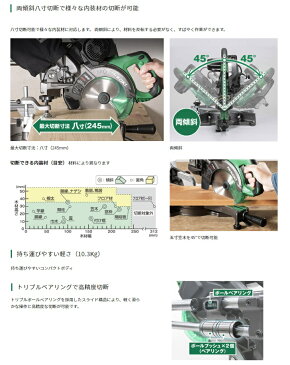 HiKOKI 165mm 卓上スライド丸のこ C6RSHD チップソー付 レーザーマーカ搭載 接触予防装置型式検定合格品 低騒音 工機ホールディングス ハイコーキ 日立 大型商品