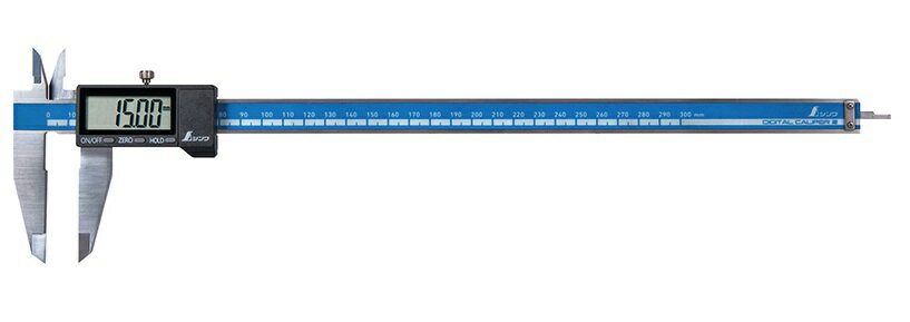 シンワ デジタルノギス 大文字2 品名300mm 製品コード19997 ケース付 外側測定 内側測定 深さ測定 段差測定 大型液晶表示 オートパワーオフ機能付 。