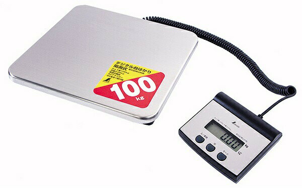 シンワ デジタル台はかり 100kg 隔測式 取引証明以外用 70108 文字高15mmで読み取りやすい液晶表示 オ..