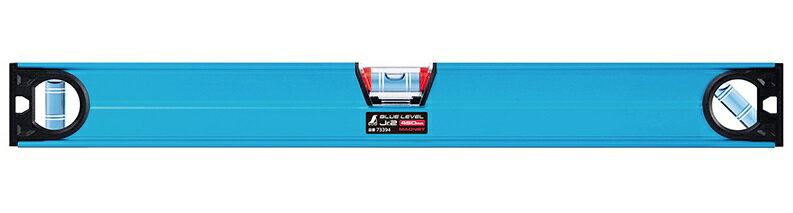 シンワ ブルーレベルJr.2 品名450mm マグネット付 品番73394 水平器 全気泡管±1.0mm/m 高精度 水で洗え..