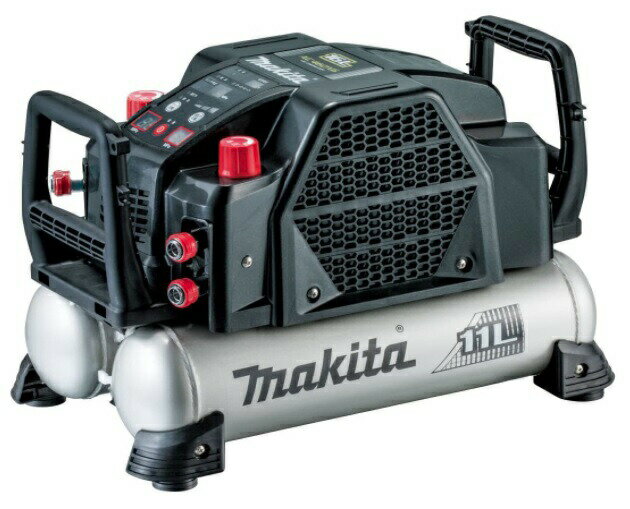 (マキタ) エアコンプレッサ AC462XLHB 黒 50/60Hz共用 タンク容量11L 最高圧力46気圧 高圧専用(4口) makita 大型商品