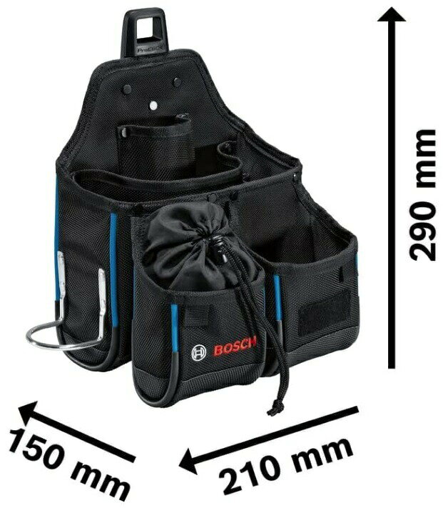 (ボッシュ) ポーチ4 GWT4 PROクリックホルダー付 サイズ150x250x210mm 質量870g BOSCH
