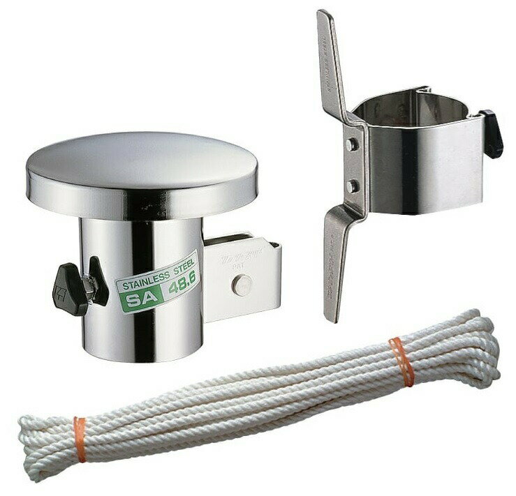 伊藤製作所 プーリーキャップセット Aセット PCRS-A セット内容:プーリーキャップSA型+クリートS型+ロープφ6x10m _