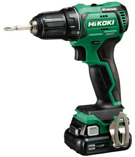 HiKOKI 10.8V コードレスドライバドリル DS12DD(2LS) バッテリー(BSL1240M)x2個+急速充電器(UC12SL)+ケース付 クラッチ20段 10.8V対応 ハイコーキ 日立