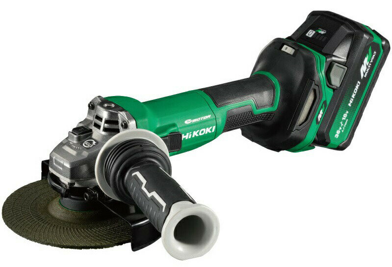 夏得 HiKOKI コードレスディスクグラインダ G3615DC(2WPZ) フルセット品 ブレーキ付 スライドスイッチ 36V対応 日立 ハイコーキ ◇