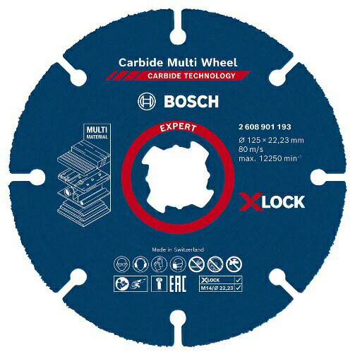 (ボッシュ) EXPERT X-LOCK カーバイドマルチホイール 1枚入 2608901193 外径125mm 刃厚1.6mm BOSCH ネ..