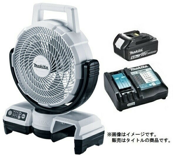 マキタ 充電式ファン CF203DZW(白)+バッテリBL1860B+充電器DC18RF付 14V/18V対応 makita オリジナルセット品