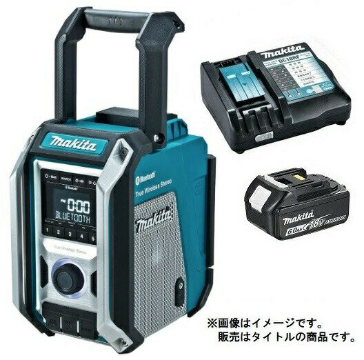 マキタ 充電式ラジオ MR113(青)+バッテリBL1860B+充電器DC18RF付 AC100V/10.8V/14.4V/18V対応 makita オリジナルセット品