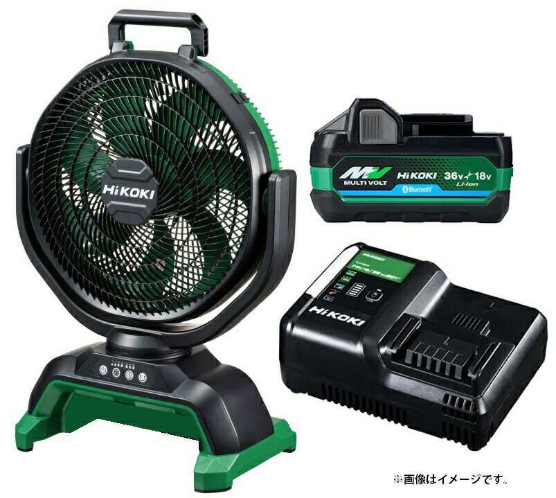 HiKOKI コードレスファン UF18DA(NN) バッテリBSL36A18BX 充電器UC18YDL2付 扇風機 18V対応 日立 ハイコーキ オリジナルセット品