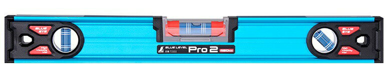 シンワ ブルーレベルPro2 品名450mm 品番73332 水平器 高精度 BLUE LEVEL 。