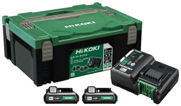 HiKOKI 2ݡȵ®Ŵ凉å2 UC18YDML(2L) Хåƥ(BSL1240M)x2+ƥॱ2  ϥ Ω