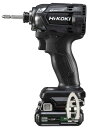 HiKOKI コードレスインパクトドライバ WH12DCA(2LSB) ストロングブラック バッテリ(BSL1240M)x2個+急速充電器(UC12SL)+ケー...