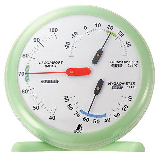 シンワ温湿度・不快指数計R-1丸型...