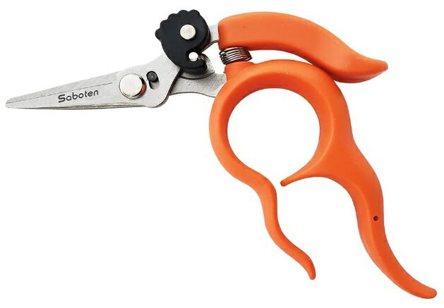 サボテン No.B-2 ぶどう摘粒鋏 両手が使える ステンレス製刃 全長100mm 200217 '