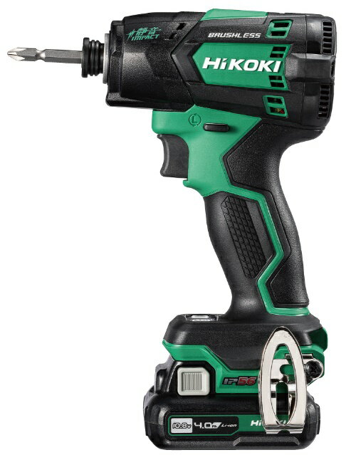 HiKOKI WHP12DA(2LS) コードレス静音インパクトドライバ バッテリ(BSL1240M)x2+急速充電器(UC12SL)+ケース付 10.8V対応 ハイコーキ 日立