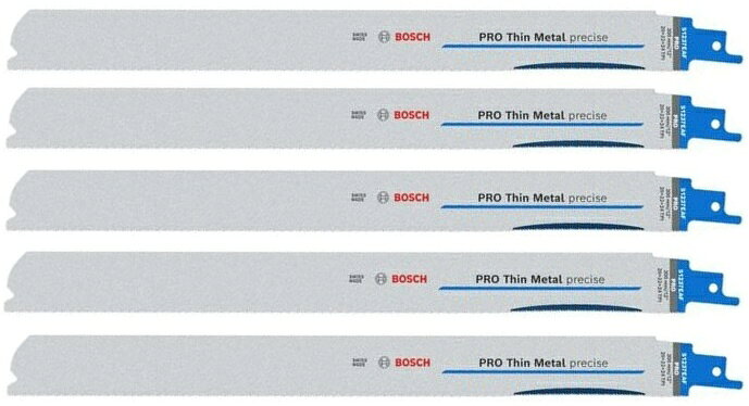 ボッシュ BOSCH セーバーソー用アクセサリー PRO 金工用 バイメタルセーバソーブレード S1237EAF 2608658990 入数5枚 全長300mm ストレート刃と湾曲刃の良いとこ両取りでダブルのメリット！ 金工用バイメタルセーバーソー刃の決定版！ ■W斬鉄 根本のスポット湾曲でしっかり食いつき、先端のコンビ刃で切り落とす！ ■ダブルの力で圧倒的な切断速度を実現！！ ・刃先はストレート刃 　…3ピッチコンビ刃により薄物から厚物まで幅広く対応 ・根本は湾曲刃 　…0.5mmの根元凹み形状ボッシュ BOSCH セーバーソー用アクセサリー PRO 金工用 バイメタルセーバソーブレード ※販売はタイトルの商品です。