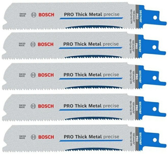ボッシュ S937HBF 5枚入 2608658997 PRO セーバーソーブレード 金属厚物用 W斬鉄 S926CHFの後継品 BOSC..