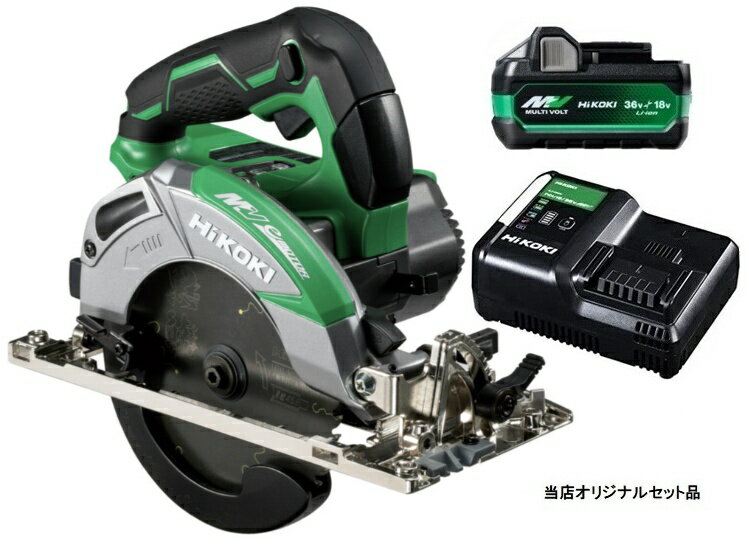 HiKOKI コードレス丸のこ C3605DC(SK)(NN)+バッテリBSL36A18X+充電器UC18YDL2付 36V対応 ハイコーキ 日..