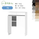 【開梱設置付き】すきまくん カウンター下収納 CSD TS 奥行25cm 幅56~80cm 高さ60~103cm スッキリ配線キャビネット 日本製 国産 完成品※オーダー品のためキャンセル不可