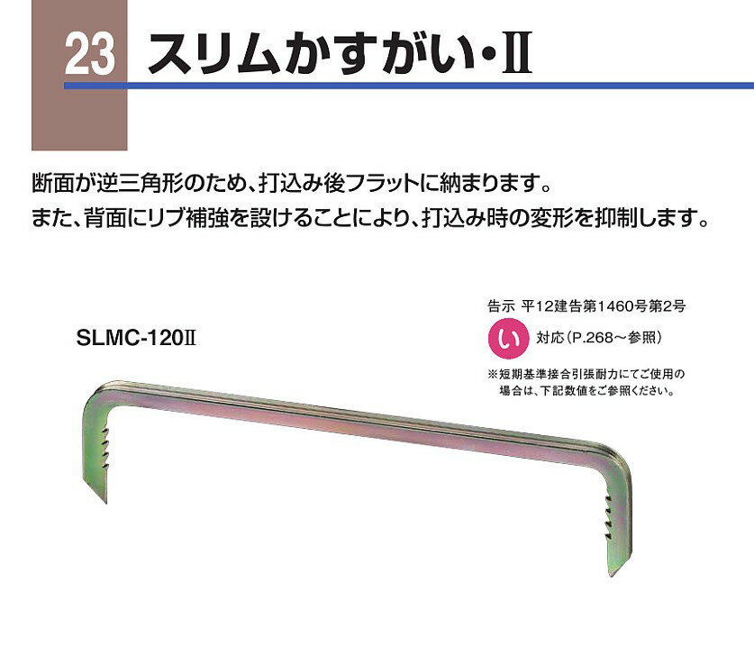 Rakuten - カネシン スリムかすがい2 SLMC-120（100本入）1箱