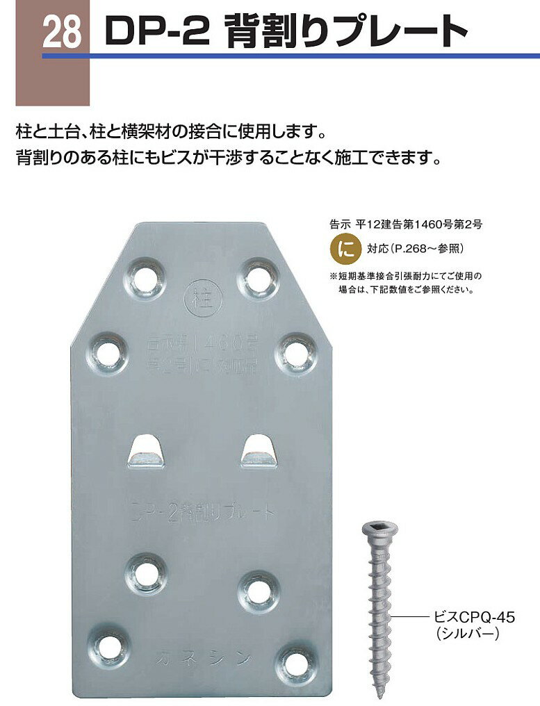 Rakuten - カネシン DP－2 背割りプレート DP2-SSP（100枚入）1箱