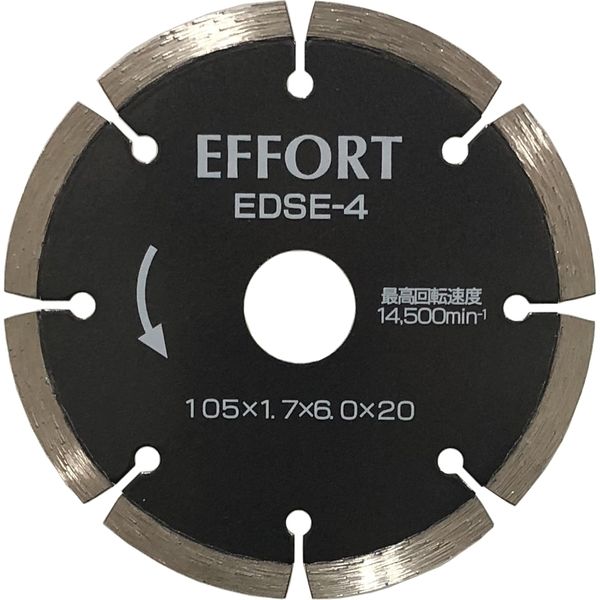 Rakuten - EFFORT ダイヤモンドカッター セグメントタイプ 105×1.7×6.0×20 EDSE-4