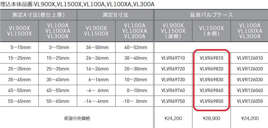 CERA　VLVR69830　VOLA埋込部延長部材 延長バルブケース セラトレーディング ⇒〇