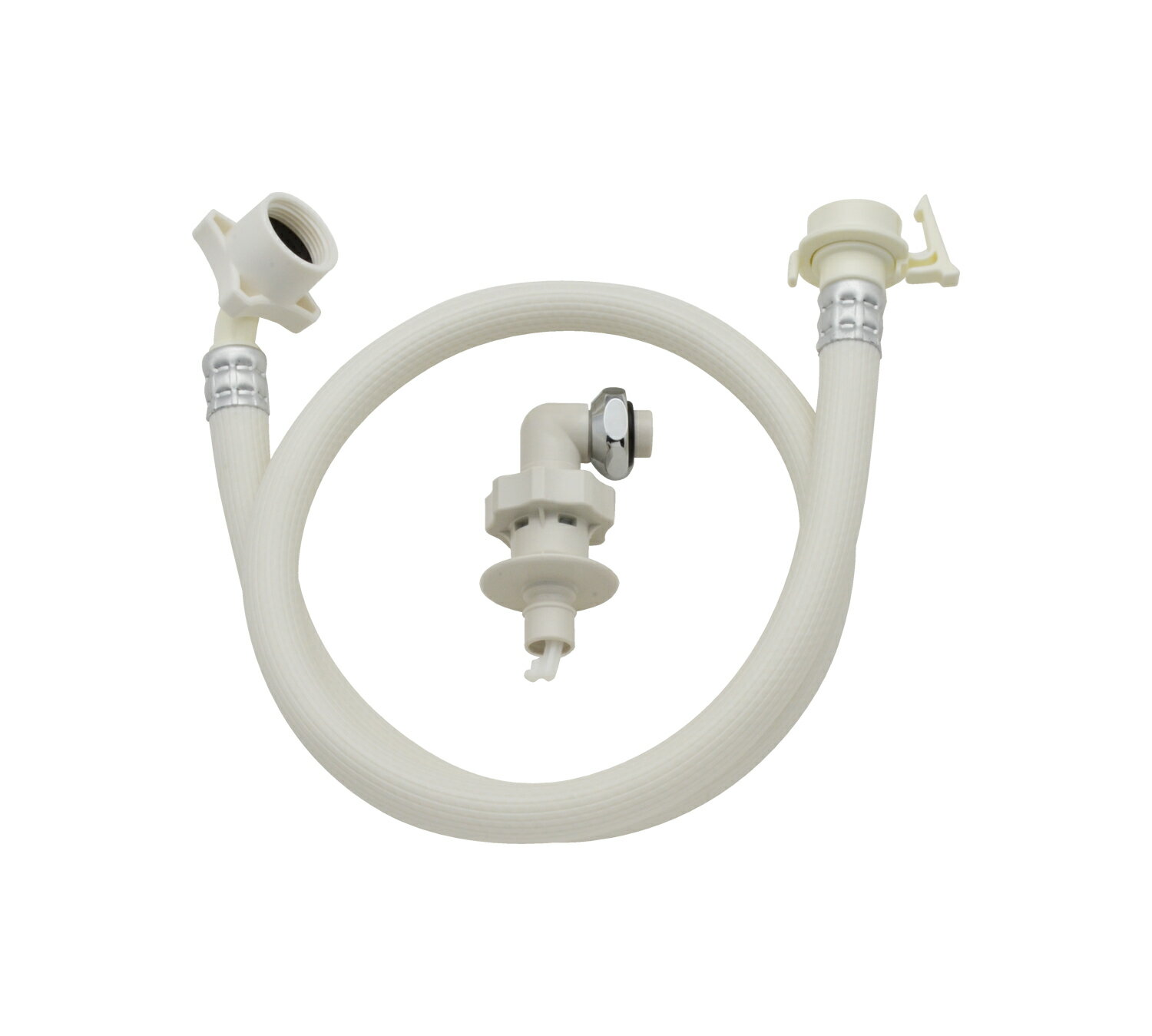 GAONA／ガオナ／カクダイ　GA-LC008　洗濯機用給水ホース 0.8m ストッパー付　〇