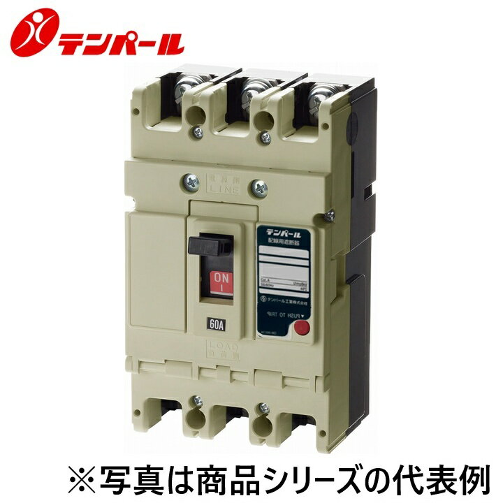 テンパール工業　B62FKC60S[B-62FKC 60A]　配線用遮断器【高遮断容量・三相4線式回路用】【裏面型】　Ψ