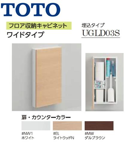 UGLD03S　フロア収納キャビネット　TOTO　ワイドタイプ　埋込タイプ　〇のサムネイル