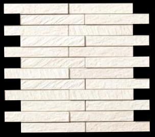 LIXIL　ECP-2515TNA/LDN1 ホワイト　ケース販売【4枚/ケース】 25×151角片面小端仕上げ（短辺）ネット張り（出隅用） エコカラットプラス ルドラ NX ⇒▽(4)