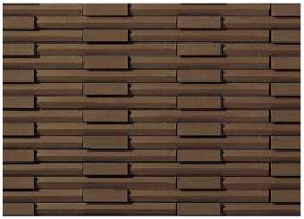 Tiles - LIXIL　HAL-C/RYS-2　ケース販売【24枚/ケース】 出隅用平ネット張り(ステッチ面)（馬踏目地） リズミック2　⇒▽