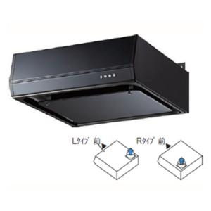 アイオ産業　BFRS-3F-601L(BK)　 レンジフード 薄型シロッコファン 排気口位置：Lタイプ ブラック(BK) 【1都3県の一部 送料無料】