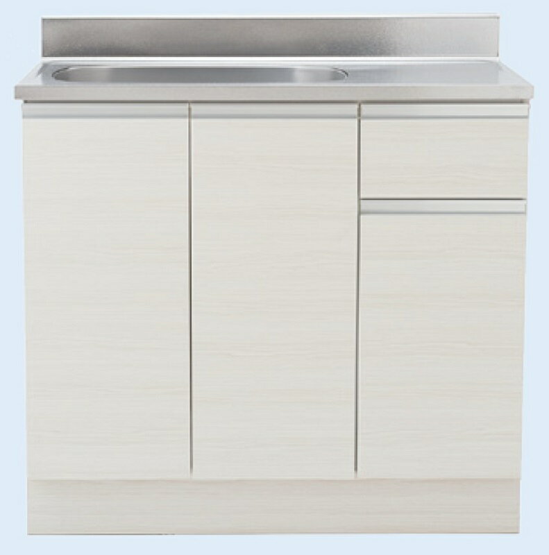 アイオ産業　KW-H1000L　 H85cm 流し台 シンク：左(L) 間口1000mm 【1都3県の一部 送料無料】