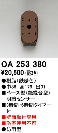 オーデリック　OA253380　センサユニット Σ