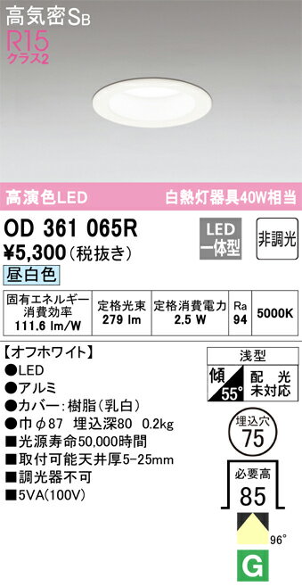 ǥåOD361065RLED饤 