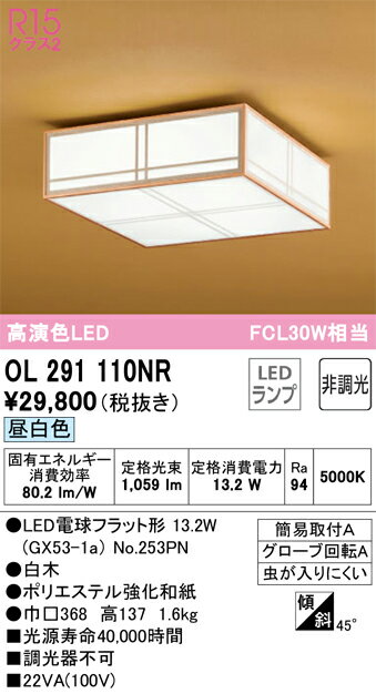 オーデリック　OL291110NR　ランプ別梱包 Σ