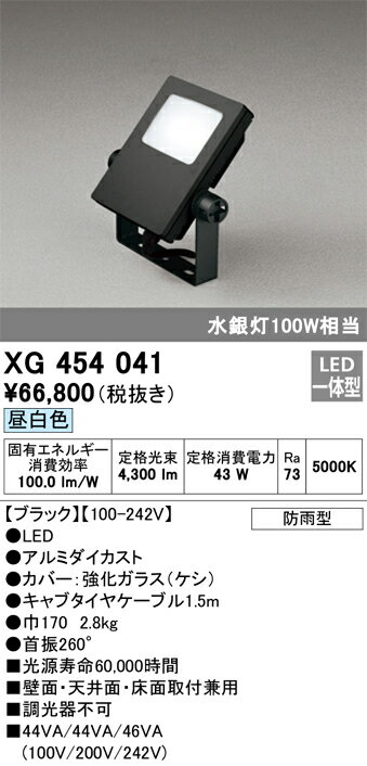 オーデリック　XG454041　LED投光器 Σ