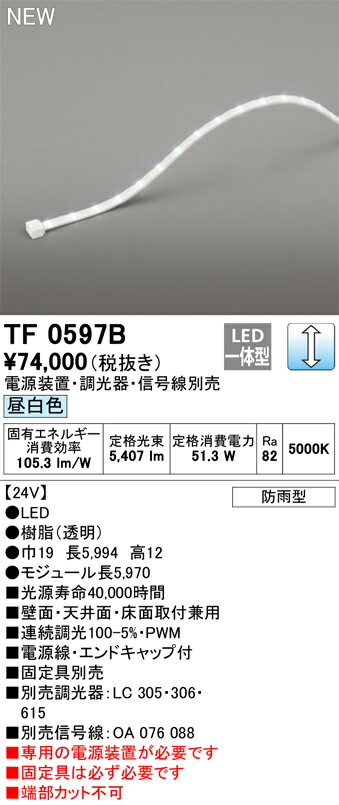 オーデリック　TF0597B　LED間接照明 【受注生産品】【TL0597B の後継品】 Σ