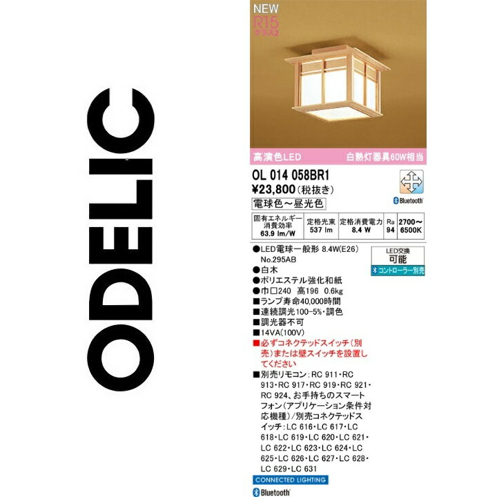 オーデリック　OL014058BR1　ランプ別梱包　Σ