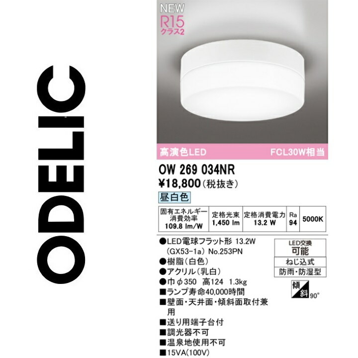 オーデリック　OW269034NR　ランプ別梱包　Σ