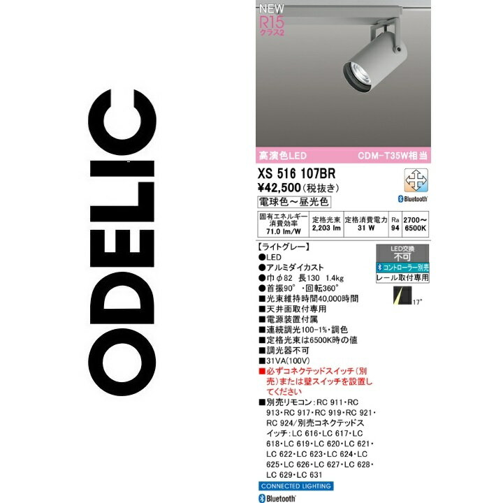 オーデリック　XS516107BR　LEDスポットライト　Σ
