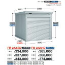 イナバ物置 FM-2226HD バイク保管庫 バイクガレージ 土間タイプ ハイルーフ 【豪雪型】【お届け先 関東限定】 ⇒■
