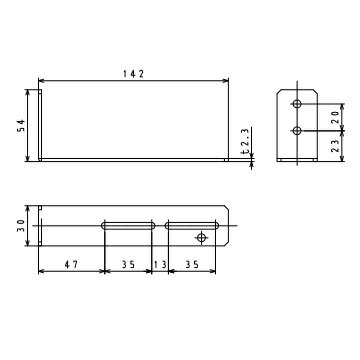 樂天商城 - パーパス　PB-88〔LP23〕　業務用給湯器部材 固定金具　⇒□