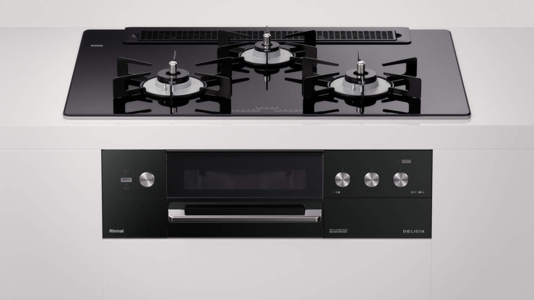 リンナイ　RHS71W30E11RBW プロパンガス用　ビルトインコンロ デリシア3V液晶なし 75cm 〇[G]