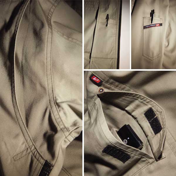 バートル ワークウェア 上着 長袖 制電 4L〜5L BURTLE 春夏作業服 作業着 長袖シャツ 1103 刺繍 ネーム刺繍 3