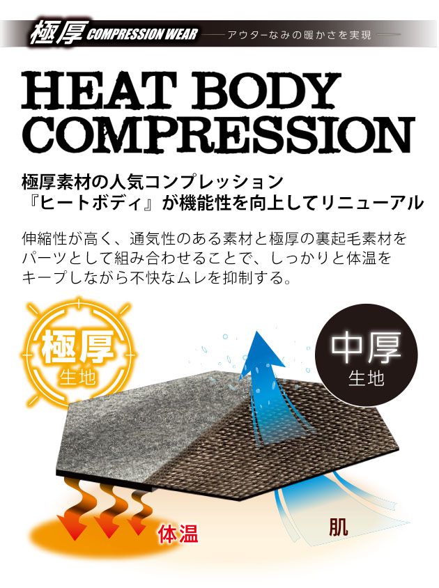 EVENRIVER|イーブンリバー|秋冬インナー|ヒートボディネオタートルネック GTZ06