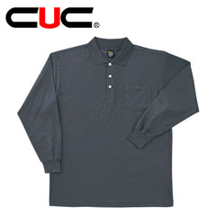 作業服 作業着 ワークウェア 中国産業 秋冬作業服 長袖ポロシャツ 1330 刺繍 ネーム刺繍