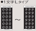 田島メタルワーク TAJIMA ルームナンバーシール 数字1文字 ・Lタイプ × 1シートから