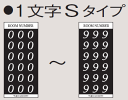 田島メタルワーク TAJIMA ルームナンバーシール 数字1文字・Sタイプ × 1シートから
